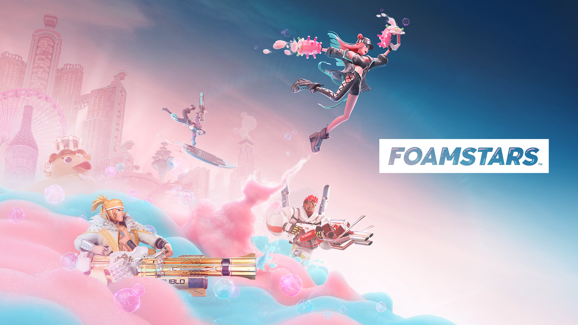 PLAYSTATION SHOWCASE에서
 이제까지 없었던 거품 파티 슈팅 게임
 『FOAMSTARS』 발표!
 발매 발표 트레일러 공개 중

